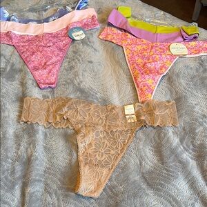 NWT Arizona Body  7 piece bundle of thong panties - underwear.  SZ; XXL